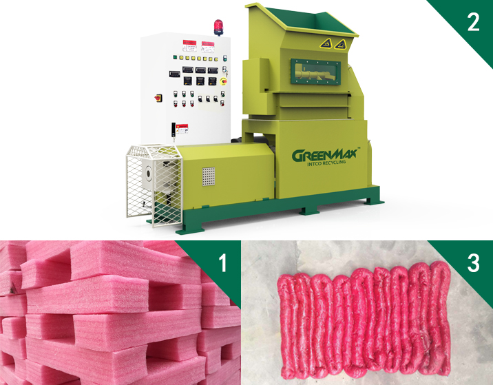 Polyethylene-Foam-melter-recycling