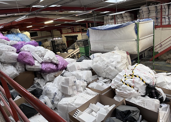 recyclage des dechets de polystyrène